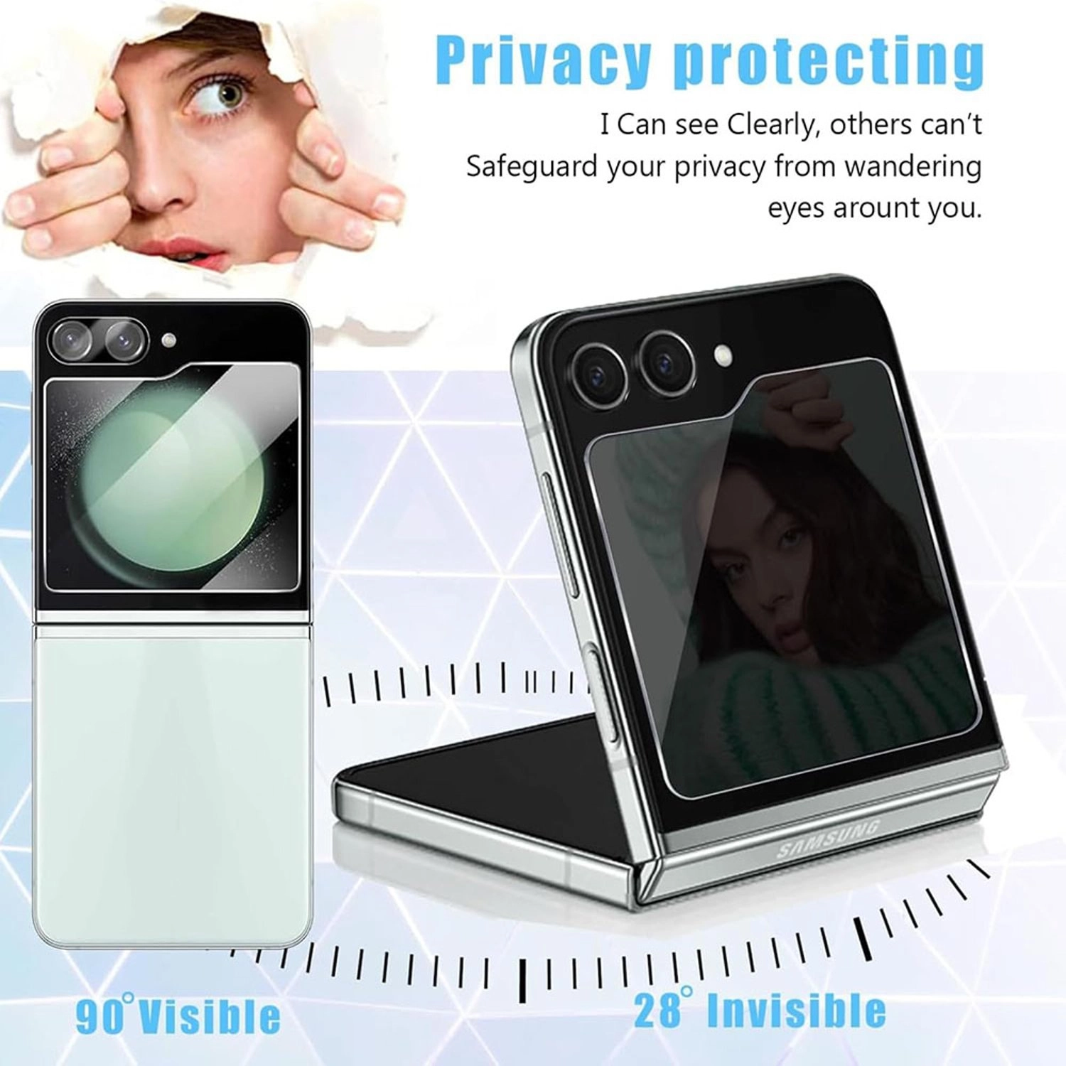 Privacy Screen Protector for Samsung Galaxy Z Flip 6