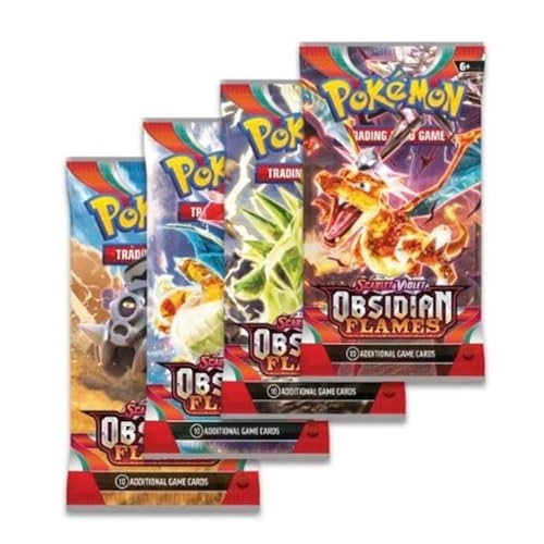 Pokemon Scarlet & Violet Obsidian Flames Booster Packs - English 4pcs - 10pcs