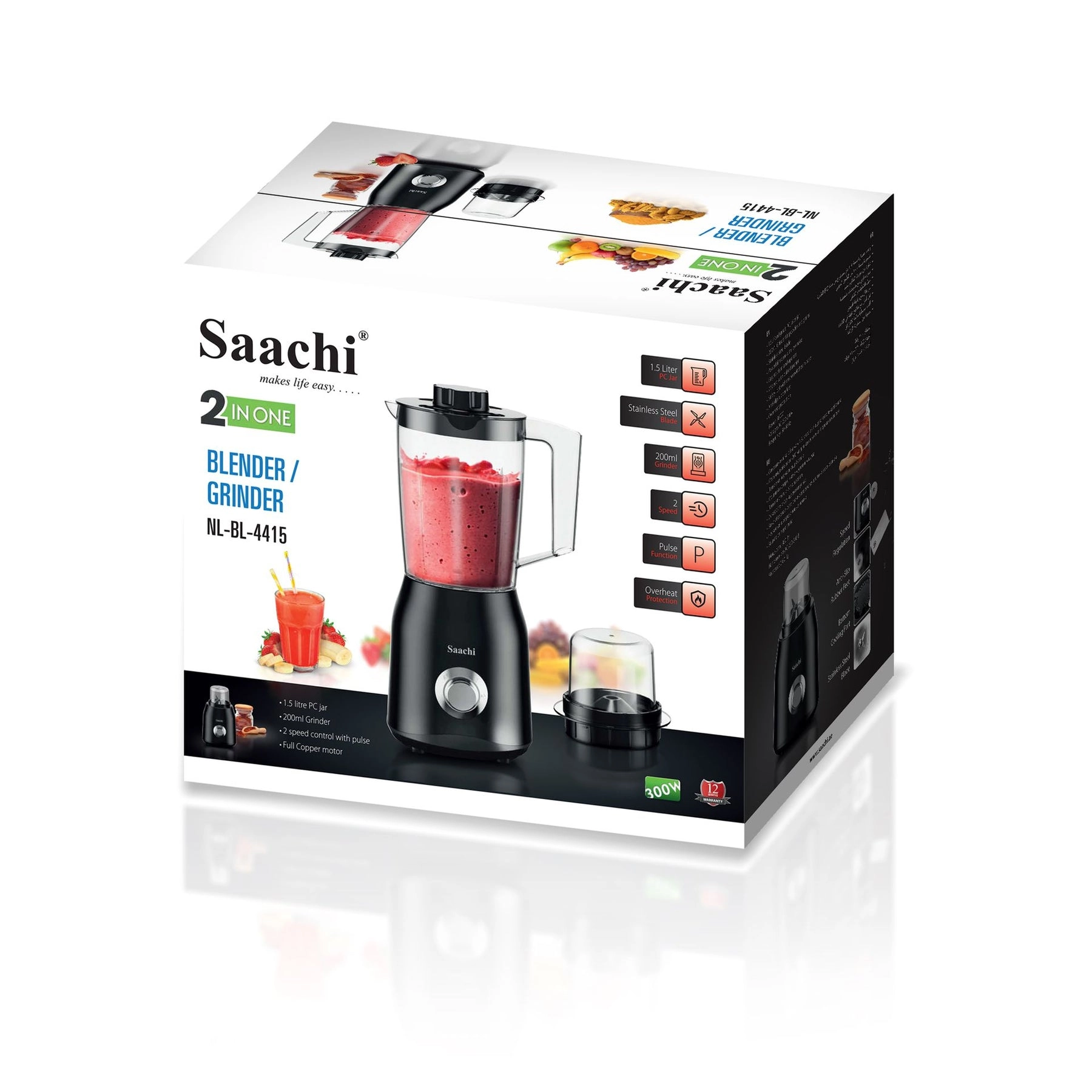 Blender and Grinder - 300W