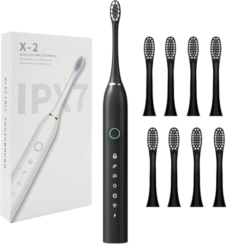 Sonic Electric Toothbrush - 8 Brush Heads 6 Cleaning Modes