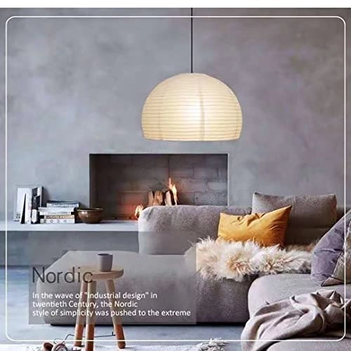 Creative Dome Paper Pendant Light - White 45cm E27