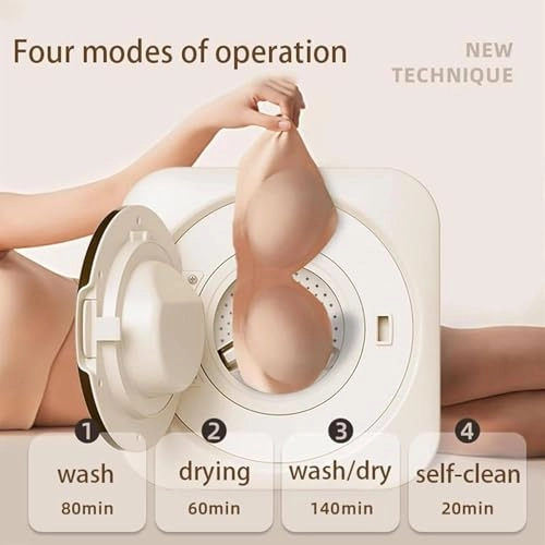 Mini Washing Machine And Dryer - 3.5L 170W Stainless Steel Inner Barrel