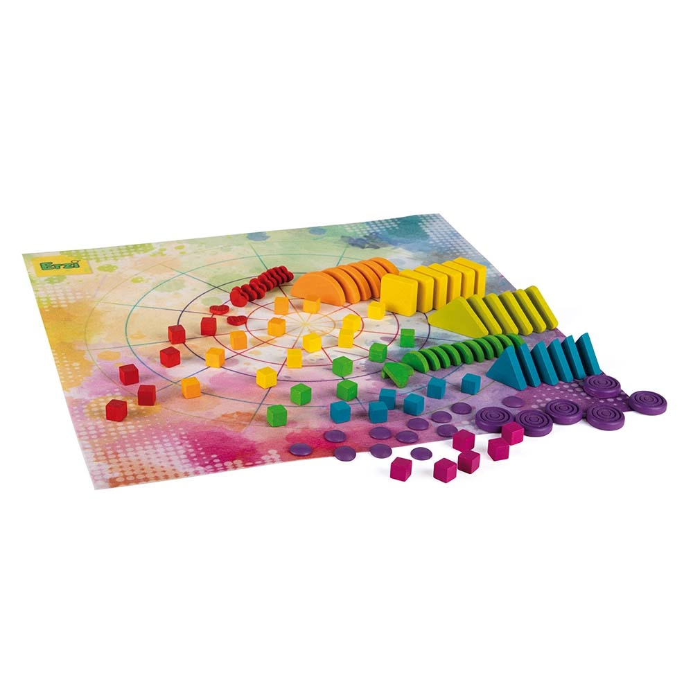 Wooden Mandalay Rainbow Toys - Suitable for 3 years and above 102 pieces