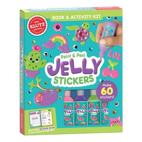 Scholastic US Paint & Peel Jelly Activity Sticker Book 60 pcs