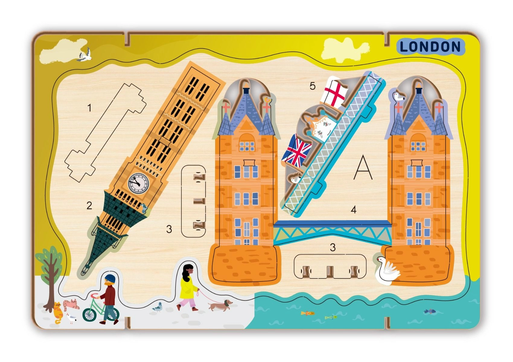 Lets Travel Together 3D Cityscape Building Kit