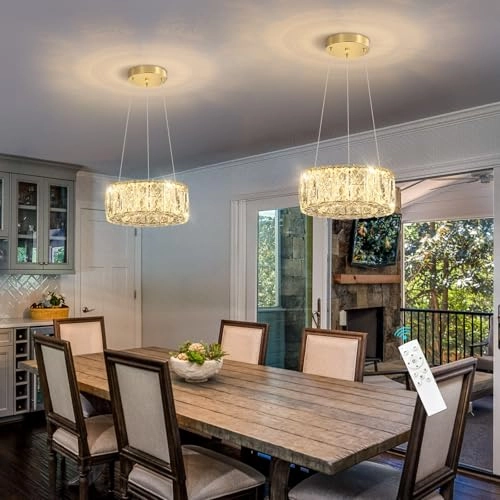 LED Ring Chandelier - min 3.9" to max 78"