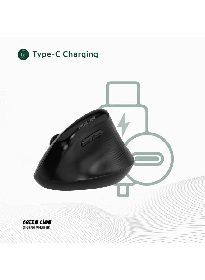 Ergo Grip Vertical Mouse - 2.4 GHz Bluetooth