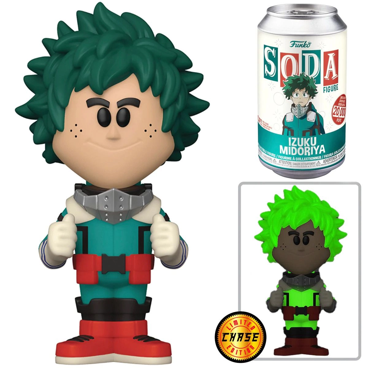 FUNKO Deku - My Hero Academia Vinyl SODA - Glow in the Dark (Chance of Chase)