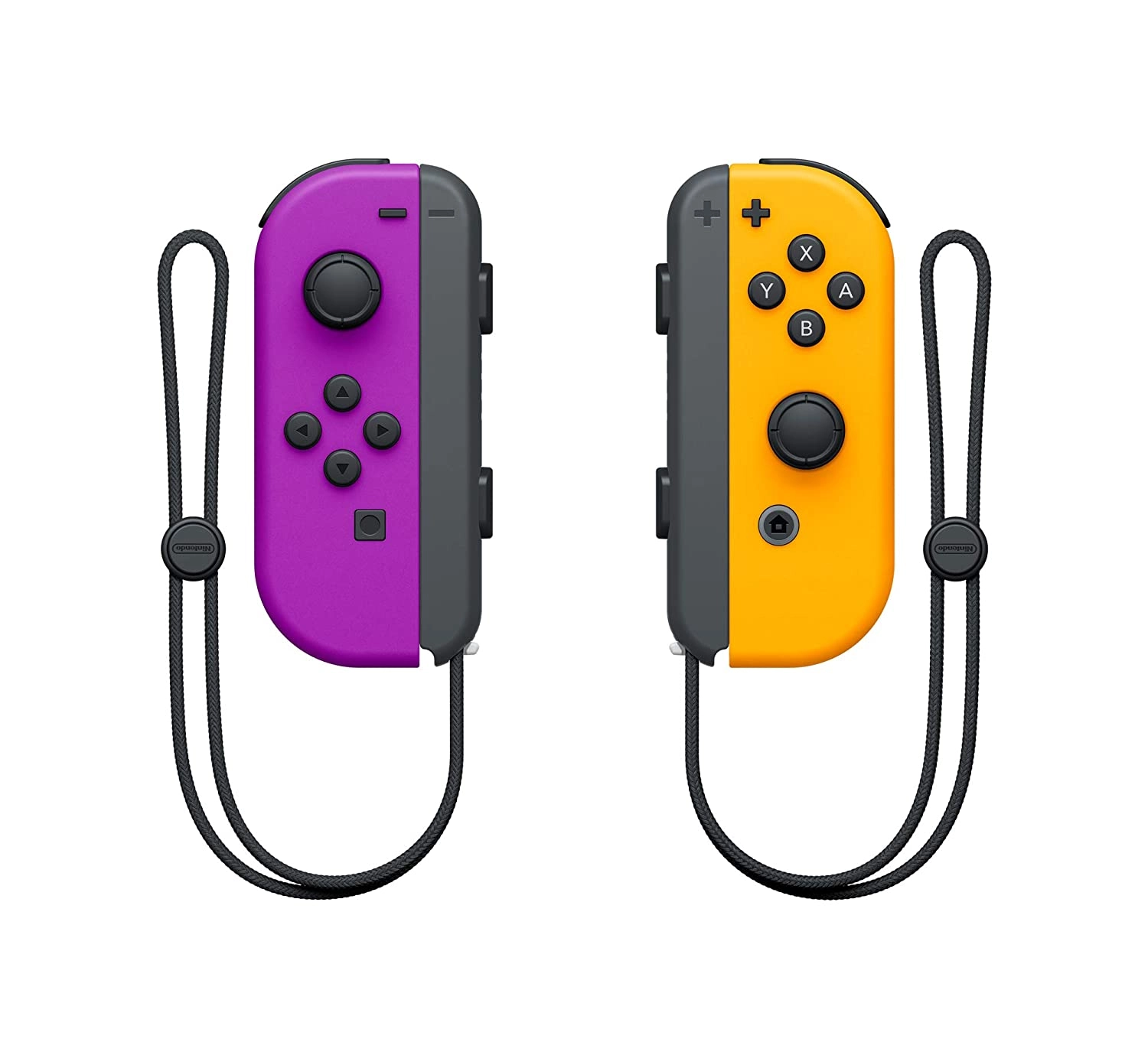 Wii U Switch Joy-Con Controller Pair - Neon Purple/Orange
