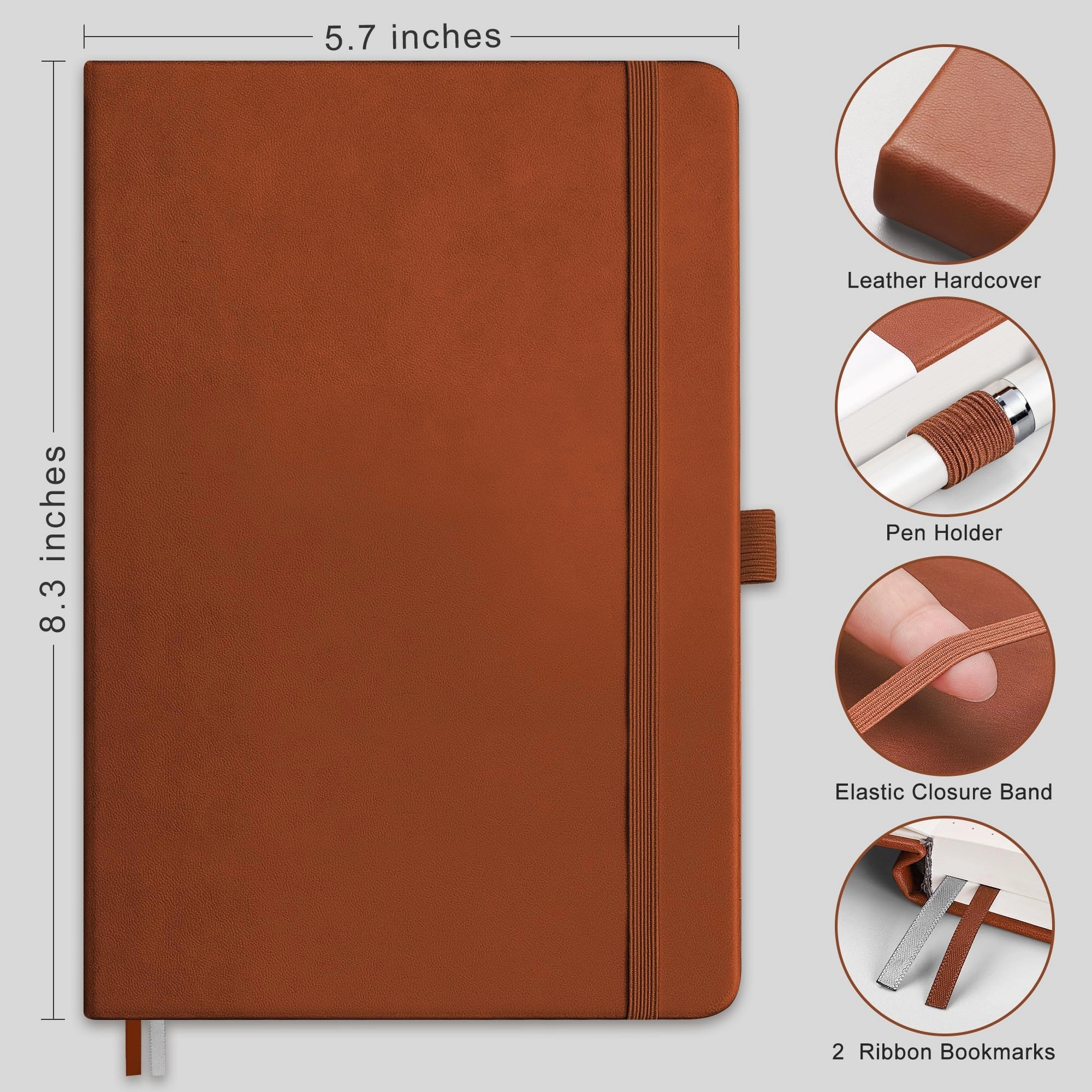 Notepad A5 Hardcover - Lined 376 Pages