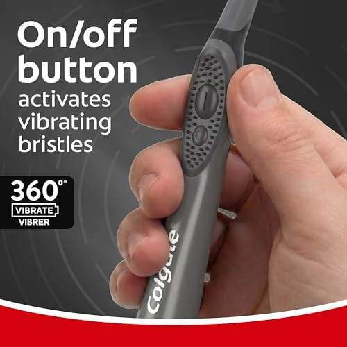 360 Charcoal Sonic Toothbrush - Extra Soft 20,000 strokes per minute