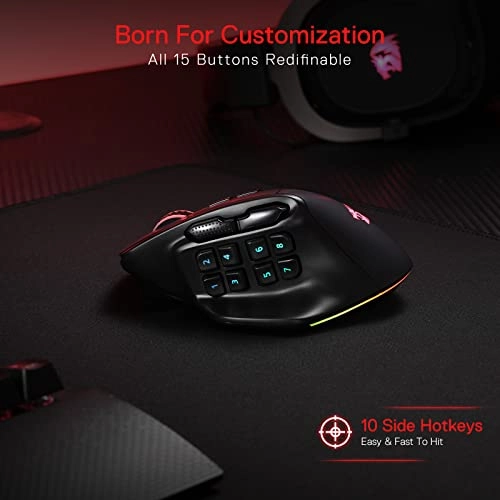 M811 PRO MMO Gaming Mouse - Wireless