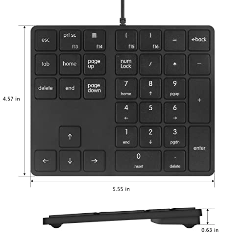 Numeric Keypad - Wired 34 Keys USB