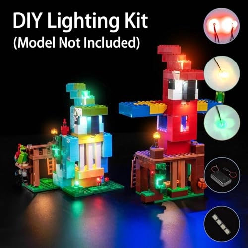 Lighting Kit for LEGO The Parrot Houses Model 21282 - Plastic 1 less than 5V