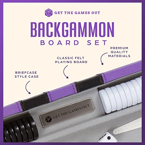Backgammon Set - Classic Board Case 2 Player