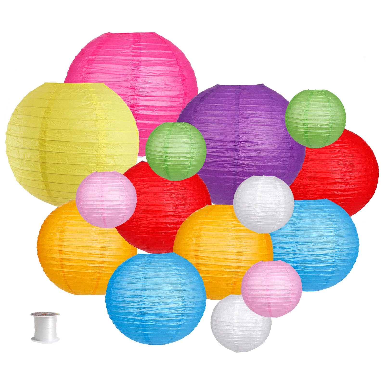 zilue Paper Lanterns - 15pcs Wedding Engagement Baby Showers Birthday Party