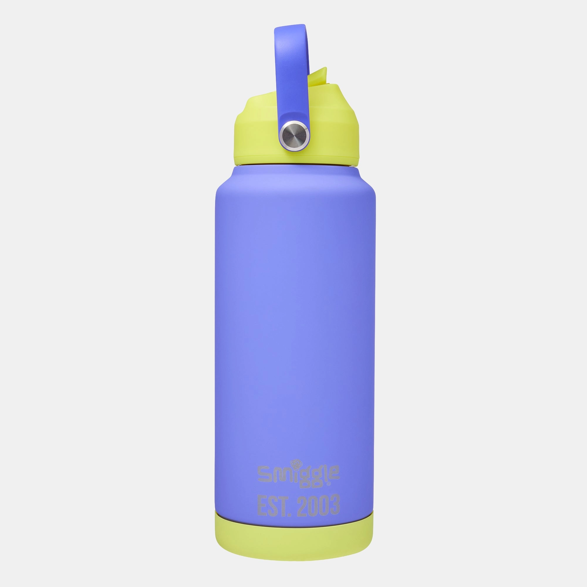 Smiggle Neon Squiggle Insulated Bottle 1000 ml - Flip Straw