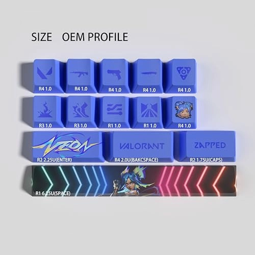 Valorant Custom Keycaps - USB