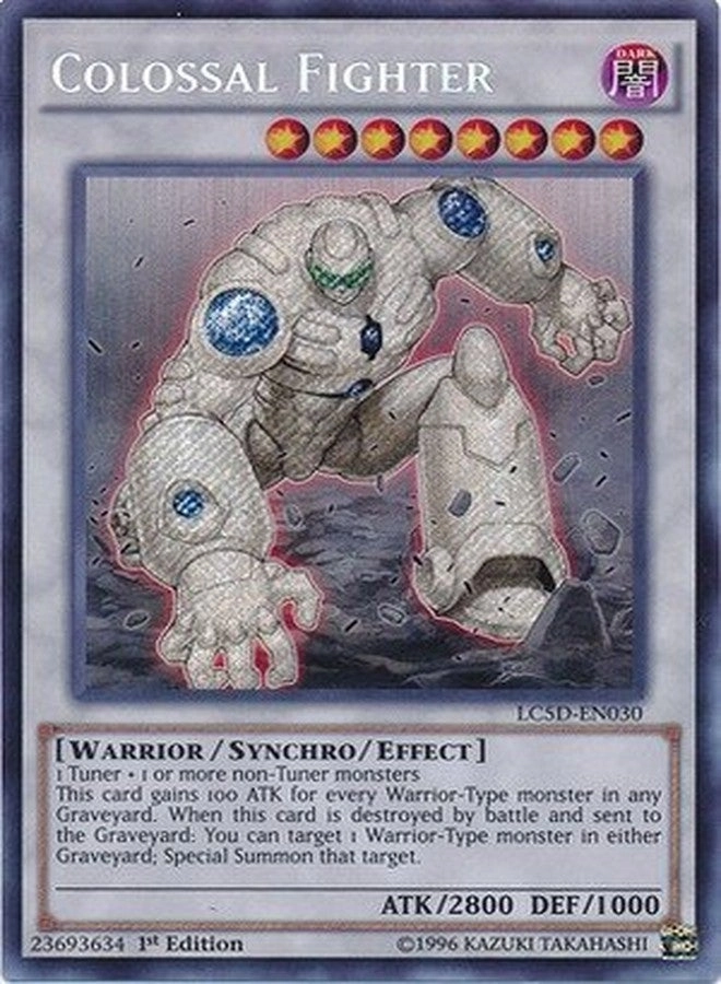 Yu-Gi-Oh! Colossal Fighter LC5D-EN030 - Legendary Collection 5D's Mega Pack 1st Edition Secret Rare