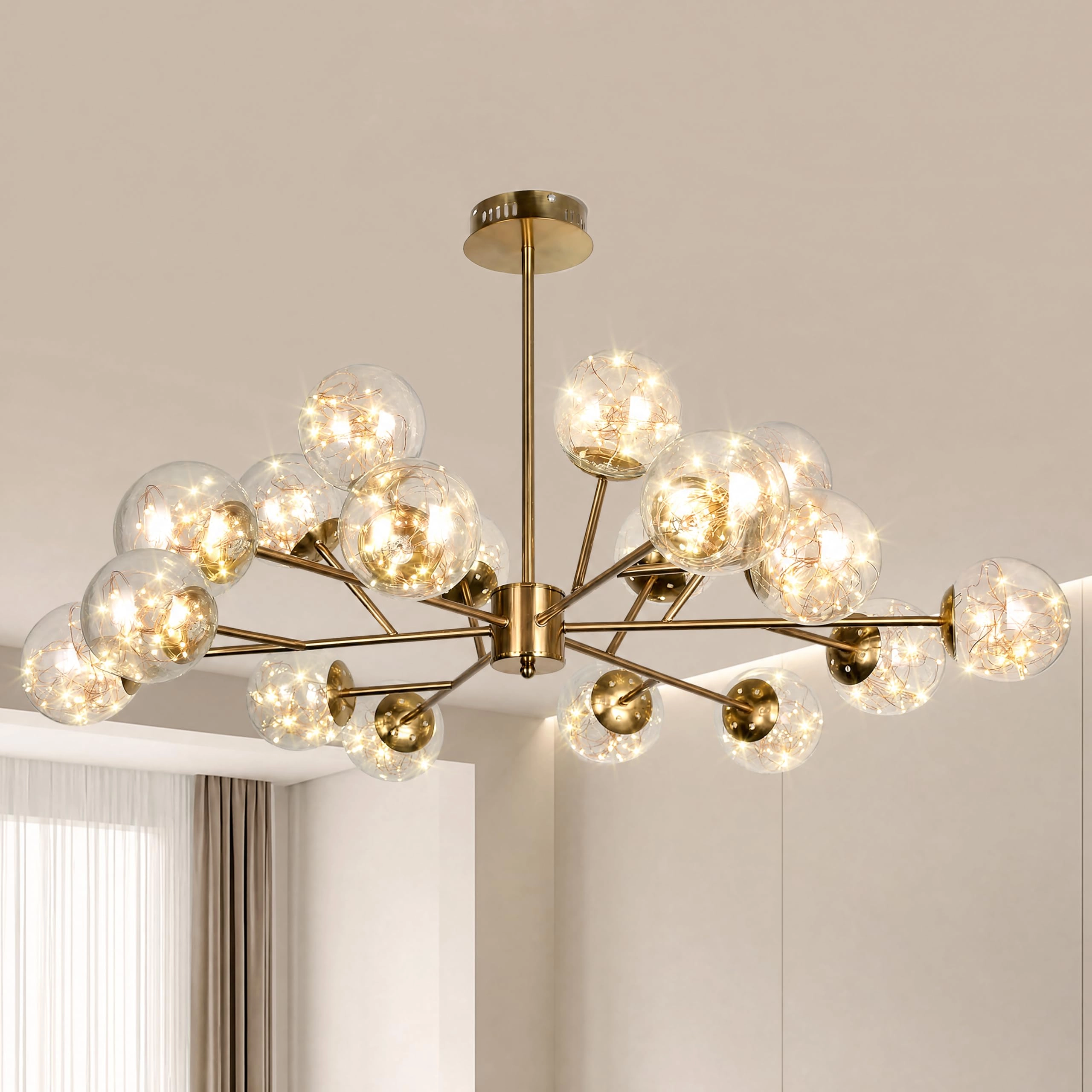 YT YATAI LIGHTING Sputnik Chandelier - 12-Light 72W