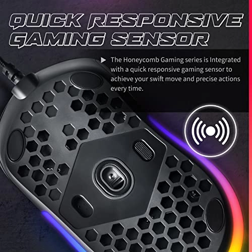 Tyrfing Honeycomb Shell Gaming Mouse - Wired Wireless