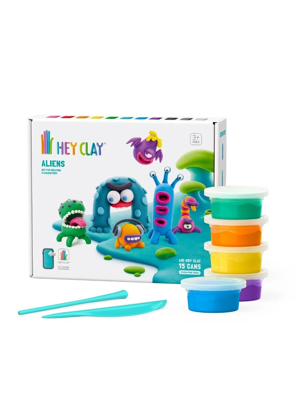 HEY CLAY Aliens Set - Organic 850g 15pcs.