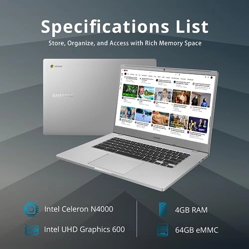 Chromebook 4+ - 15.6'' Celeron N4000 4GB DDR4 64GB eMMC