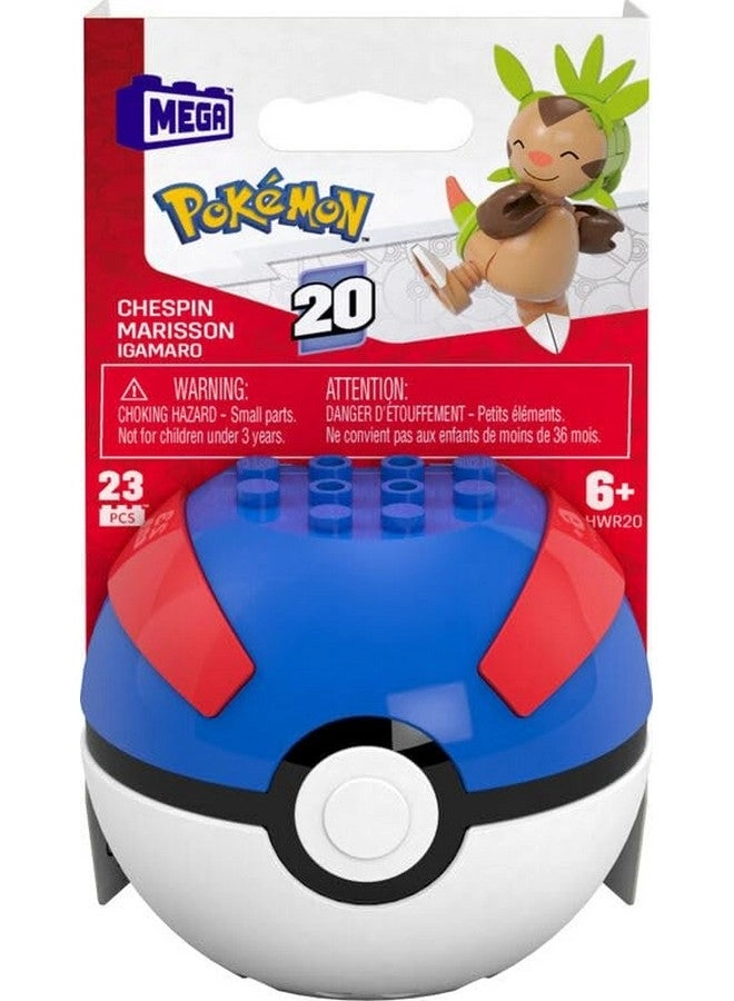 Pokémon Chespin - Building Toy Kit Poseable Action Figure