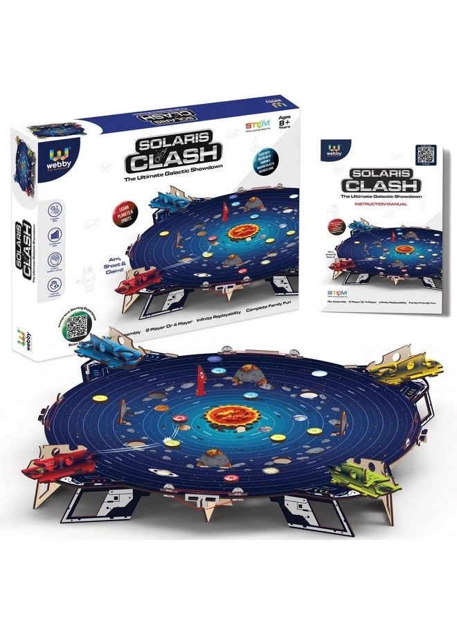 Webby Solarish Clash - DIY Wooden Multiplayer Space Elements & Solar System Fun Facts