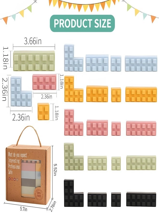 Silicone Blocks - 20 pcs