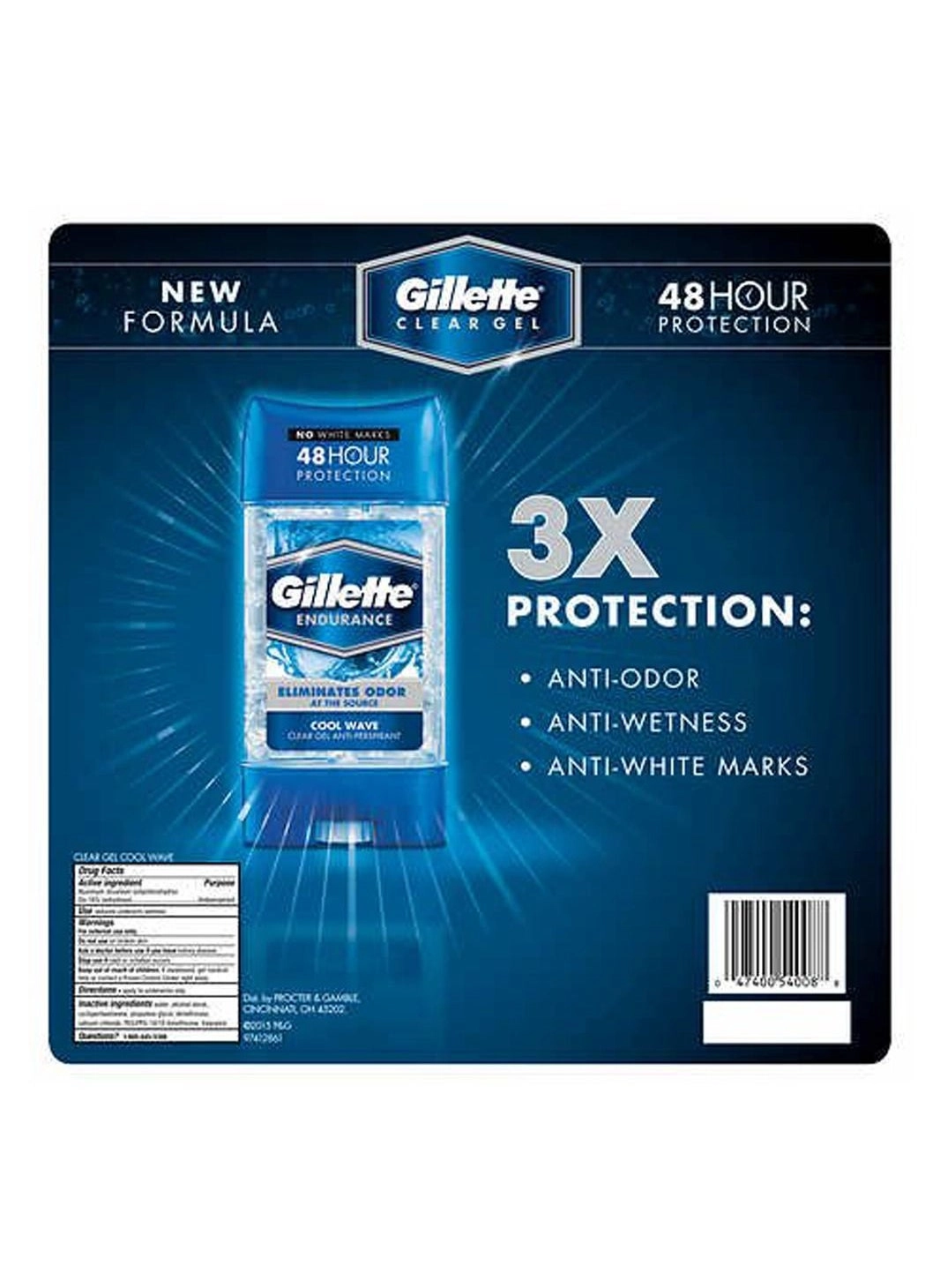 Gillette Anti-Perspirant Deodorant Clear Gel - Cool Wave 107g