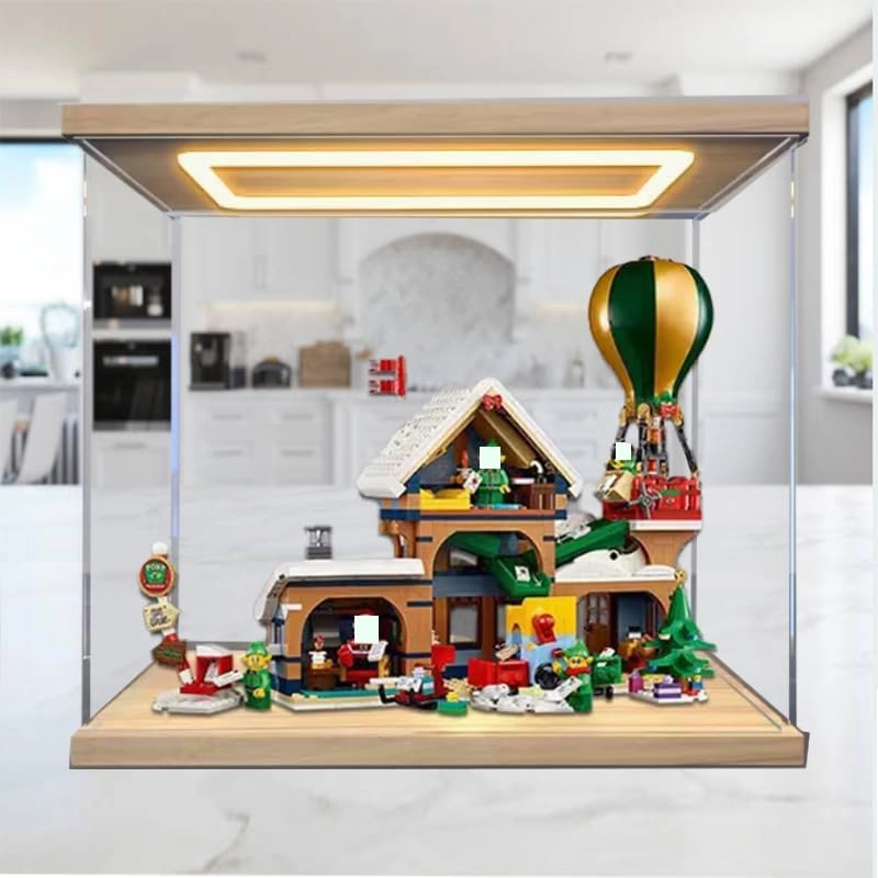 Clear Acrylic Display Case (10339) - Wood Bottom