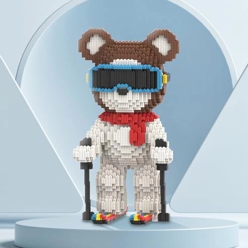 Animal Skating Cool Bear Micro Building Blocks - Bear 3650 pcs