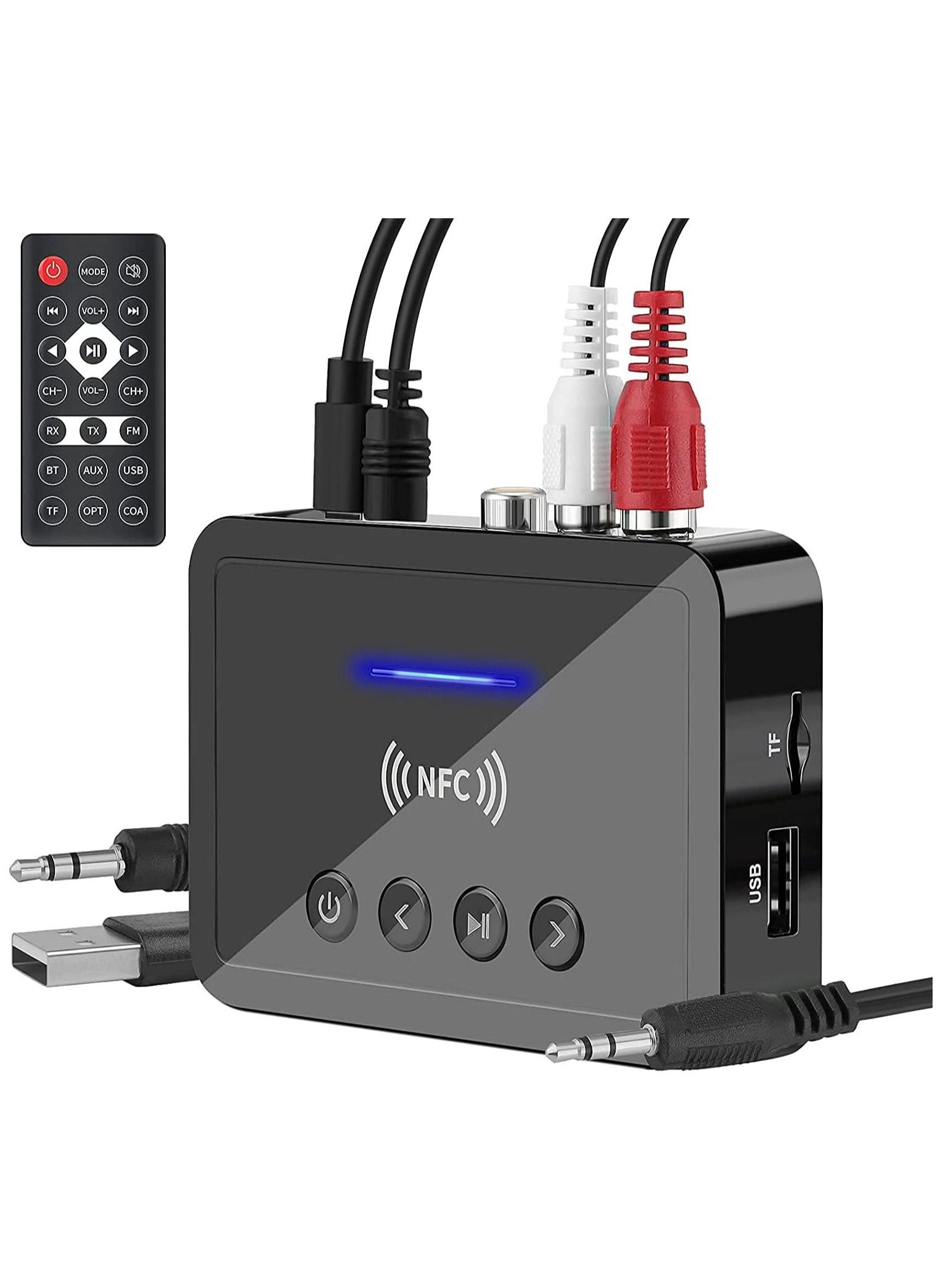 SYOSI Bluetooth 5.0 Transmitter Receiver 3 in 1 Adapter 5.0