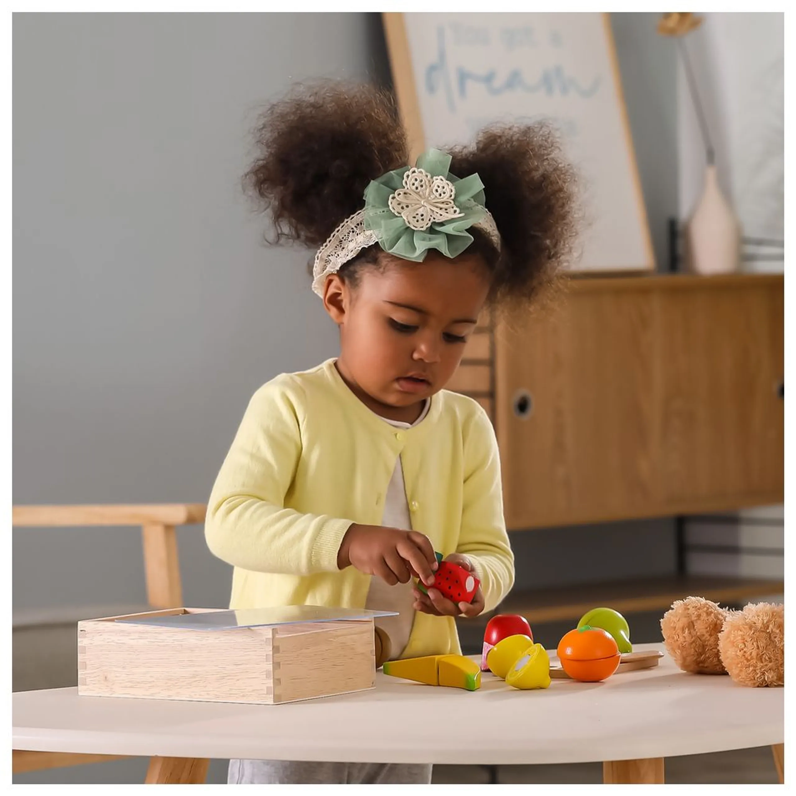 Wooden Cutting Fruit Set - 13 pcs (PCG-44539)