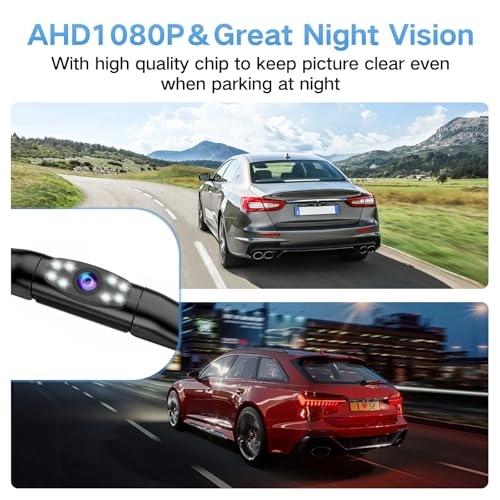 License Plate Backup Camera - Night Vision RCA 1080P