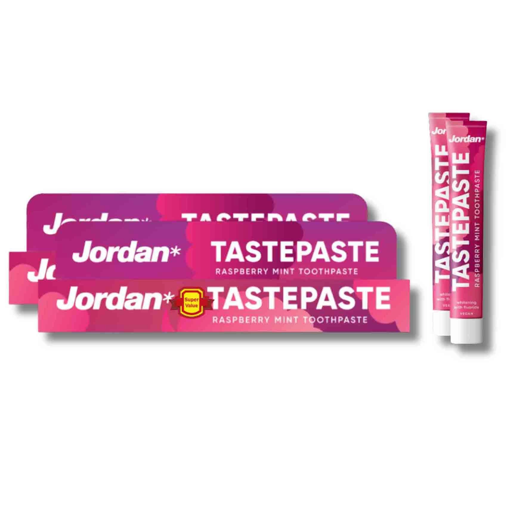 Jordan Tastepaste Raspberry Mint Toothpaste 50ml x2