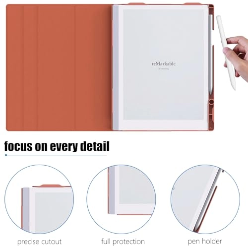360 Rotating Folio Case with Built-in Pen Holder for Remarkable 2 10.3-inch (2020)