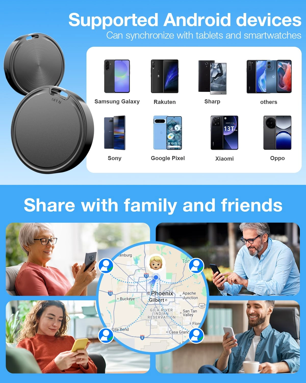 Air Tags for Android - 1 Pack