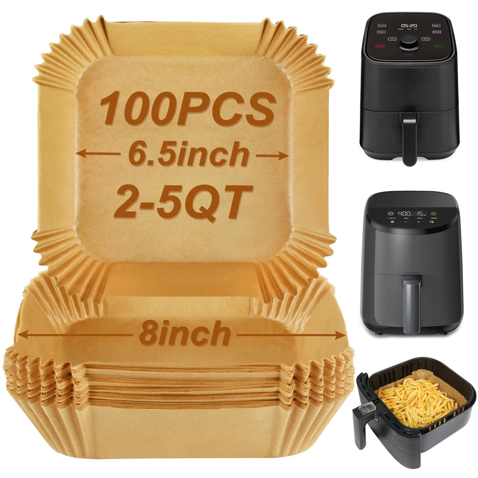 Air Fryer Liners - Paper 100pcs