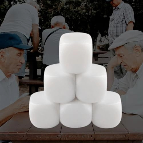 White Dices Cube - 10 pieces