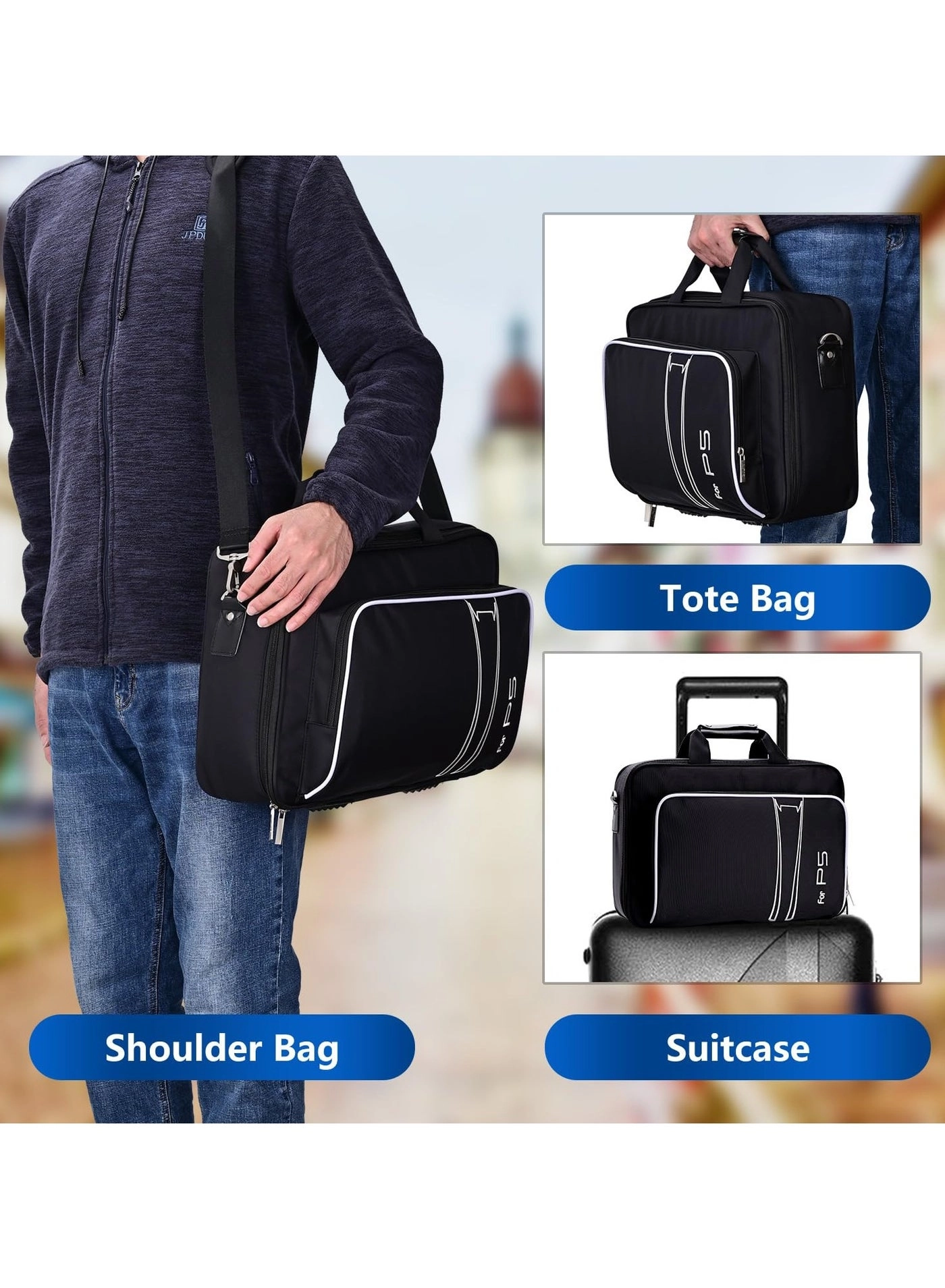 Case Storage Bag - Compatible with PS5 Controller Silicone Cover White