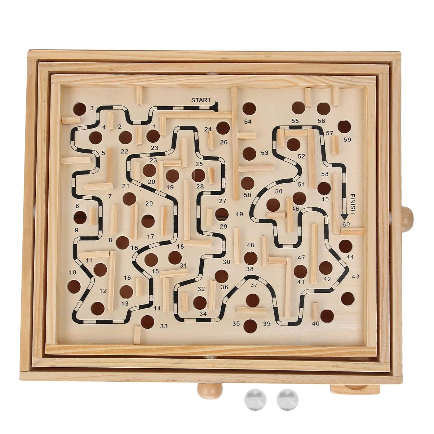woobles Wooden Maze Puzzle