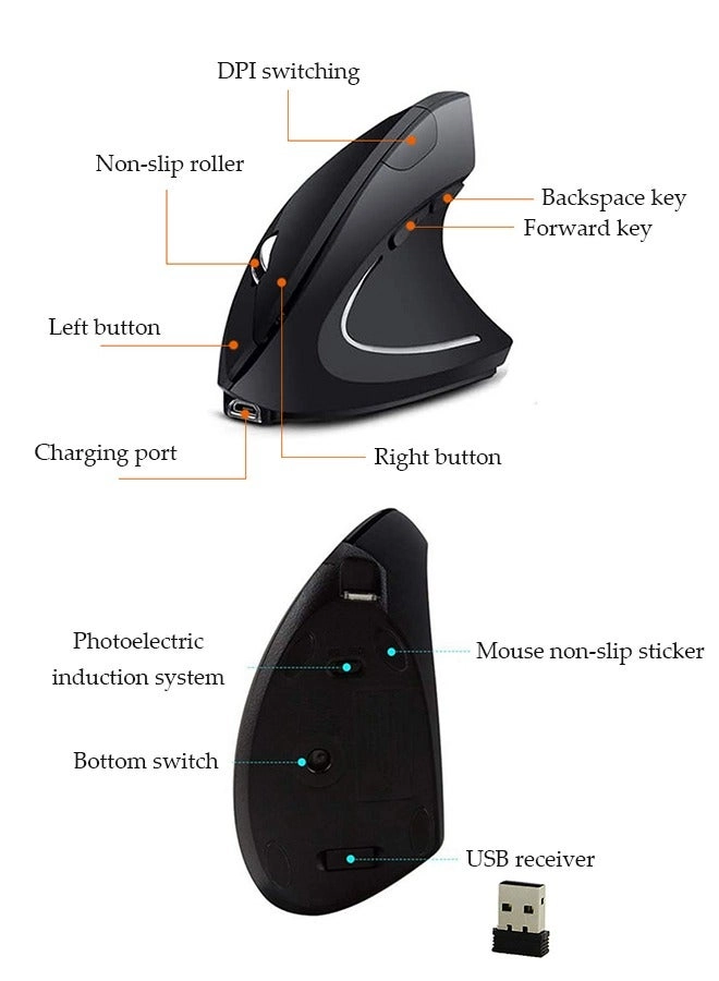 Vertical Mouse - Bluetooth