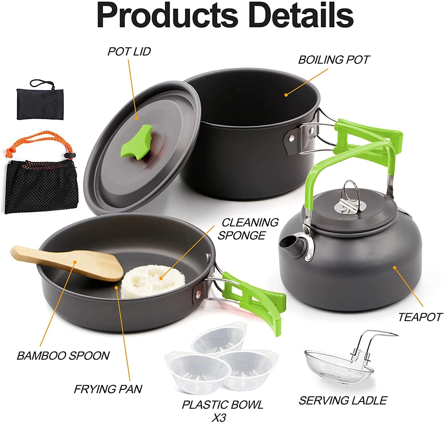 Camping Cookware Set - 13 piece(s) 0.8L