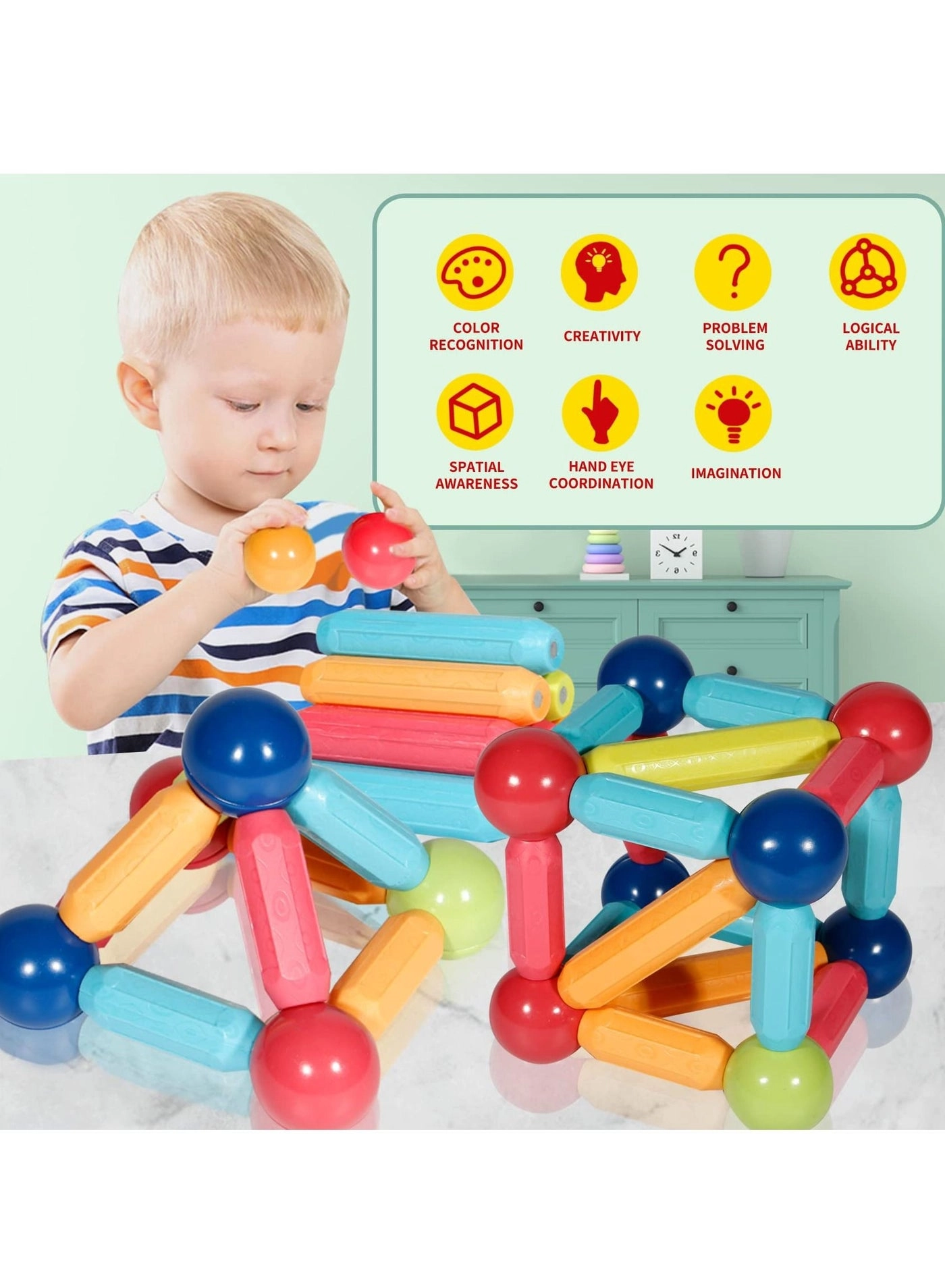 Building Stacking Toys - 108 pcs
