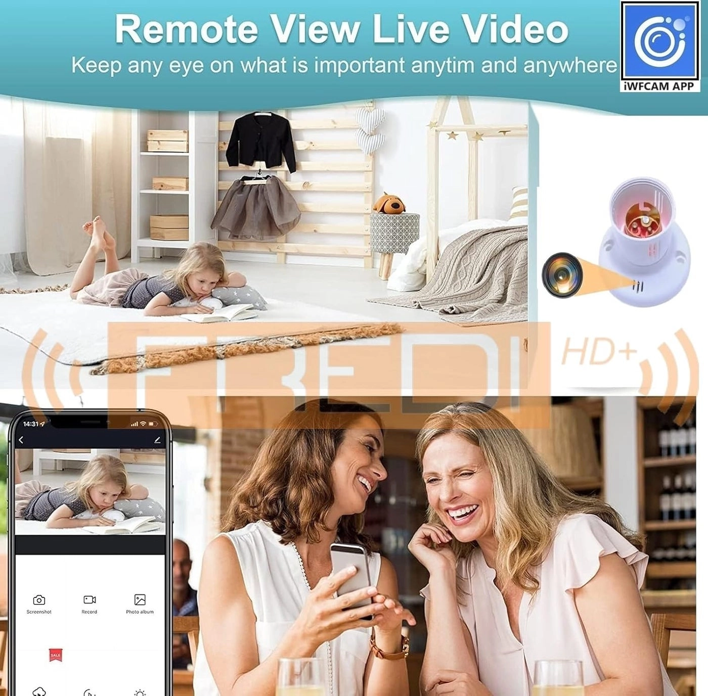 WiFi Holder Camera - 32GB 1080P