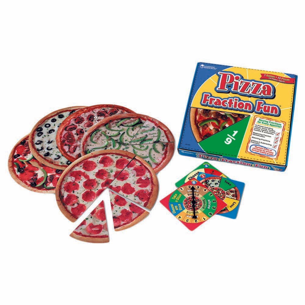 Learning Resources Pizza Fraction Fun - Suitable for 6 years & above 13 pieces