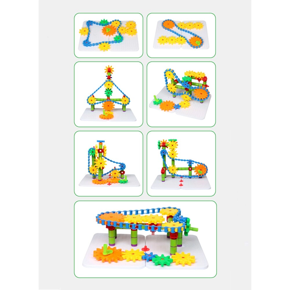 Gear Shape Blocks - 170 pieces