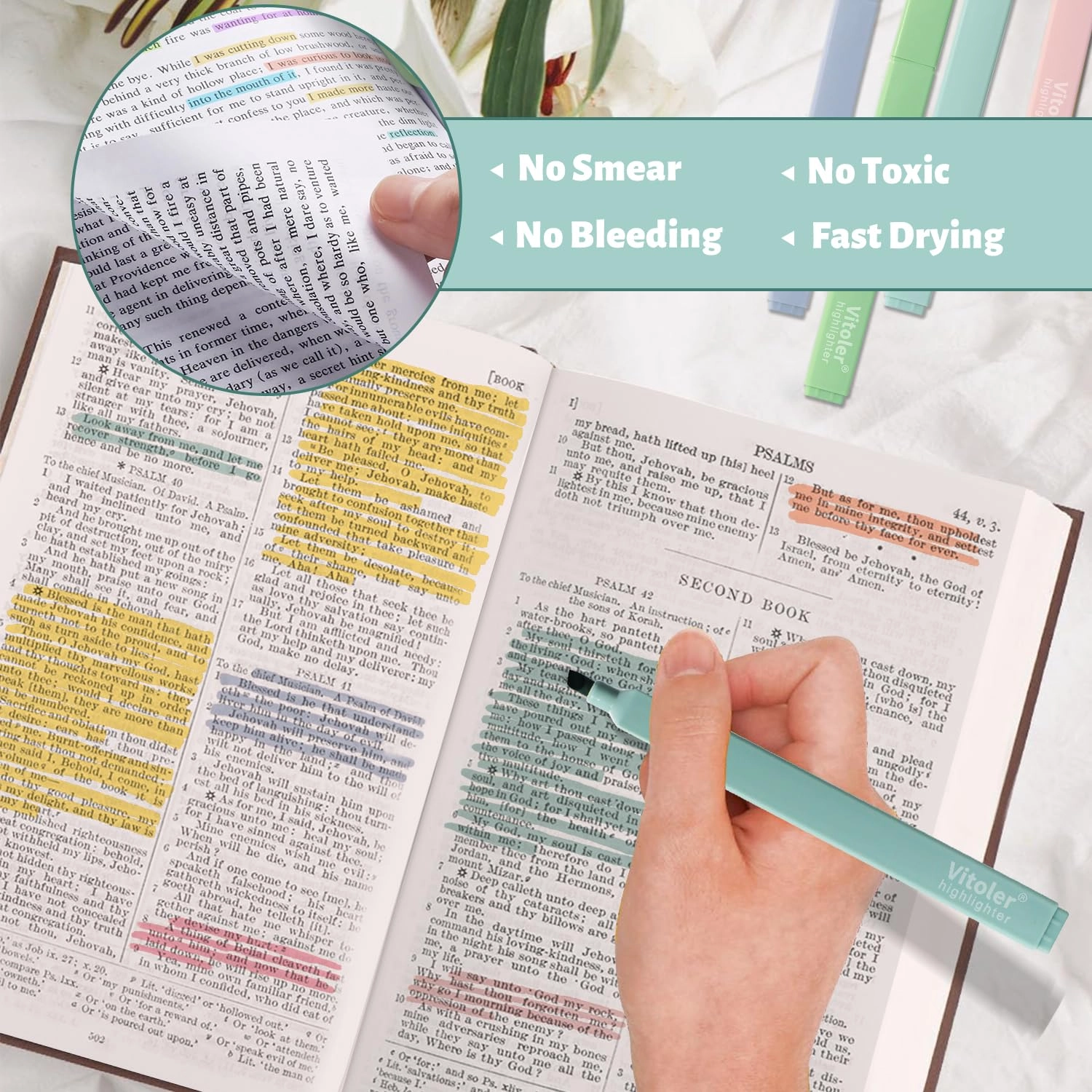 Bible Highlighters - Pastel Chisel